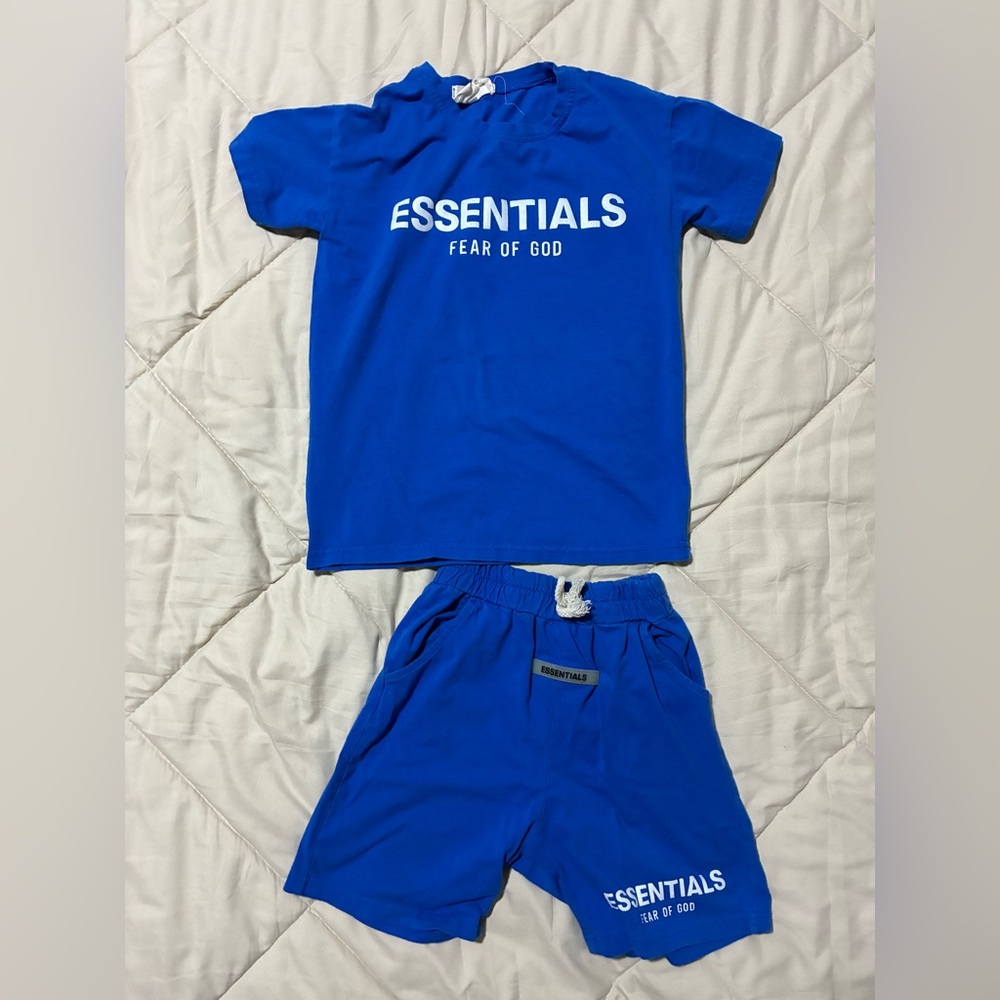 Essentials Kids Matching Set in Blue - Picture 2 of 7